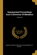 Summarized Proceedings And A Directory Of Members; Volume 48