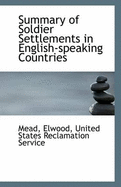 Summary of Soldier Settlements in English-Speaking Countries