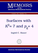 Surfaces with $K Degrees2=7$ and $P_g=4$