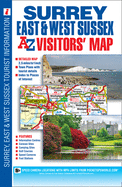 Surrey, East & West Sussex A-Z Visitors' Map