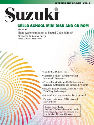 Suzuki Cello School MIDI Disk Acc./CD-Rom, Vol 1: MIDI Disk & CD-ROM - Alfred Music