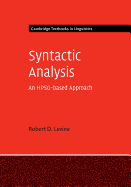 Syntactic Analysis: An HPSG-based Approach