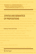 Syntax and Semantics of Prepositions