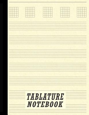 Tablature Notebook: Guitar Tabs & College Ruled Paper Combination - Yellow - Stationery, Bigfoot