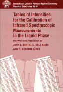 Tables of Intensities for the Calibration of Infrared Spectroscopic Measurements in the Liquid P - Bertie, John E, and Keefe, C D, and Jones, R N
