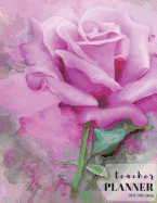Teacher Planner 2019-2020 Edition: 12-month Calendar Schedule Organizer, 48-weeks Lesson Plan (July 2019 to June 2020), 8.5 x 11 inches, Lavender Rose