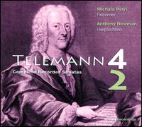 Telemann: Complete Recorder Sonatas - Anthony Newman (harpsichord); Michala Petri (recorder)