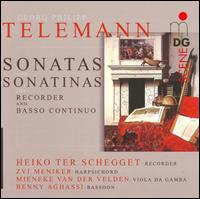 Telemann: Sonatas & Sonatinas for Recorder & Basso Continuo - Benny Aghassi (bassoon); Heiko ter Schegget (recorder); Mieneke van der Velden (viola da gamba); Zvi Meniker (harpsichord)