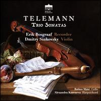 Telemann: Trio Sonatas - Alexandra Koreneva (harpsichord); Balzs Mt (cello); Dmitry Sinkovsky (violin); Erik Bosgraaf (recorder)