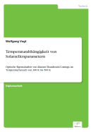 Temperaturabhangigkeit von Solarzellenparametern: Optische Eigenschaften von dunnen Titandioxid-Coatings im Temperaturbereich von 300 K bis 500 K