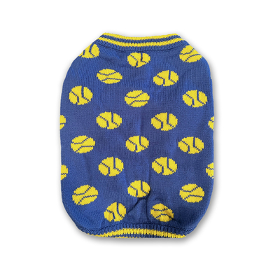 Tennis Balls - Dog Sweater (X-Small) - Brass Monkey, Brass, and Mudpuppy