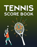 Tennis Score Book: Game Record Keeper for Singles or Doubles Play - Boy Playing Tennis