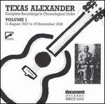 Texas Alexander, Vol. 1: 1927-1928