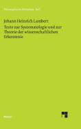 Texte zur Systematologie und zur Theorie der wissenschaftlichen Erkenntnis