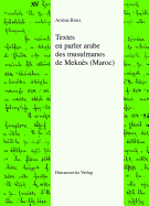 Textes En Parler Arabe Des Musulmanes de Meknes (Maroc)