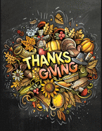 thanksgiving: 40 + Easy & beautiful Thanksgiving Day designs To Draw: Stress Relieving Coloring Pages