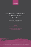 The Austrian Codification of Administrative Procedure: Diffusion and Oblivion (1920-1970)