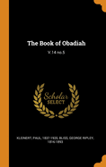 The Book of Obadiah: V.14 No.5