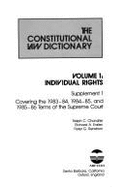 The Constitutional Law Dictionary: Volume One: Individual Rights, Supplement 1