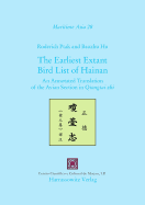 The Earliest Extant Bird List of Hainan: An Annotated Translation of the Avian Section in Qiongtai Zhi