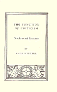 The function of criticism : problems and exercises.