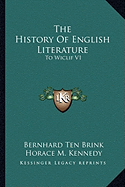 The History Of English Literature: To Wiclif V1