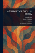 The History of English Poetry