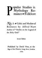 The Influence of Celtic Upon Mediaeval Romance - Nutt, Alfred Trubner