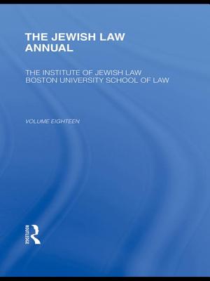 The Jewish Law Annual Volume 18 - Lifshitz, Berachyahu (Editor)