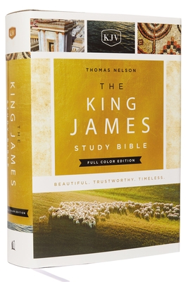 The King James Study Bible, Full-Color Edition, Cloth-bound Hardcover, Red Letter: KJV Holy Bible - Thomas Nelson