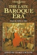 The Late Baroque - Buelow, George J, Professor (Editor)