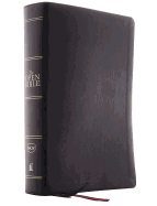 The NKJV, Open Bible, Black Leathersoft, Red Letter, Comfort Print: Complete Reference System
