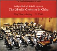 The Oberlin Orchestra in China, Poly Theater, Beijing 12.30.05 - J Freivogel (violin); Oberlin Conservatory of Music; Thomas Rosenkranz (piano); Bridget-Michaele Reischl (conductor)