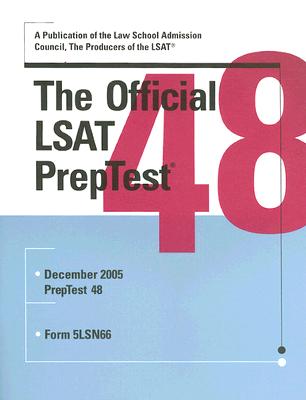 The Official LSAT Preptest: Number 48 - Law School Admission Council (Creator)