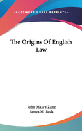 The Origins of English Law
