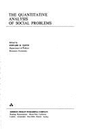 The Quantitative Analysis of Social Problems - Tufte, Edward R (Editor)