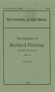 The Register of Richard Fleming, Bishop of Lincoln, 1420-31, I