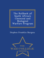 The Rollback of South Africa's Chemical and Biological Warfare Program - War College Series