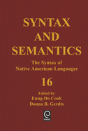 The Syntax of native American languages