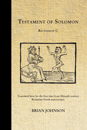 The Testament of Solomon: Recension C