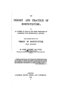 The Theory and Practice of Horticulture