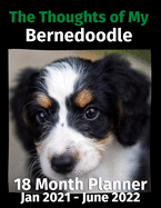 The Thoughts of My Bernedoodle: 18 Month Planner Jan 2021-June 2022