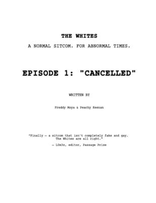 THE WHITES, Season 1, Episode 1: "Cancelled" - Moya, Freddy, and Keenan, Peachy
