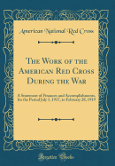 The Work of the American Red Cross During the War: A Statement of Finances and Accomplishments, for the Period July 1, 1917, to February 28, 1919 (Classic Reprint)