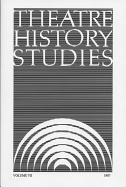 Theatre History Studies 1987, Vol. 7
