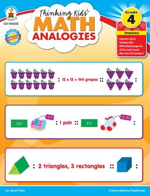 Thinking Kids'(tm) Math Analogies, Grade 4 - Cain, Janet