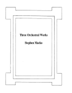 Three Orchestral Works