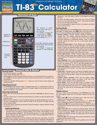 Ti 83 Plus Calculator - BarCharts Inc