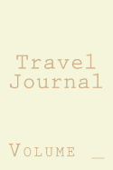 Travel Journal: Cream Cover