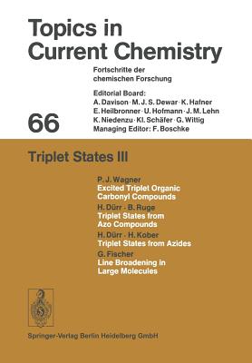 Triplet States III - Boschke, Friedrich L.